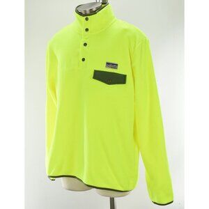 POLO RALPH LAUREN Safety Yellow Fleece 1/4 Snap Pullover LARGE NWT